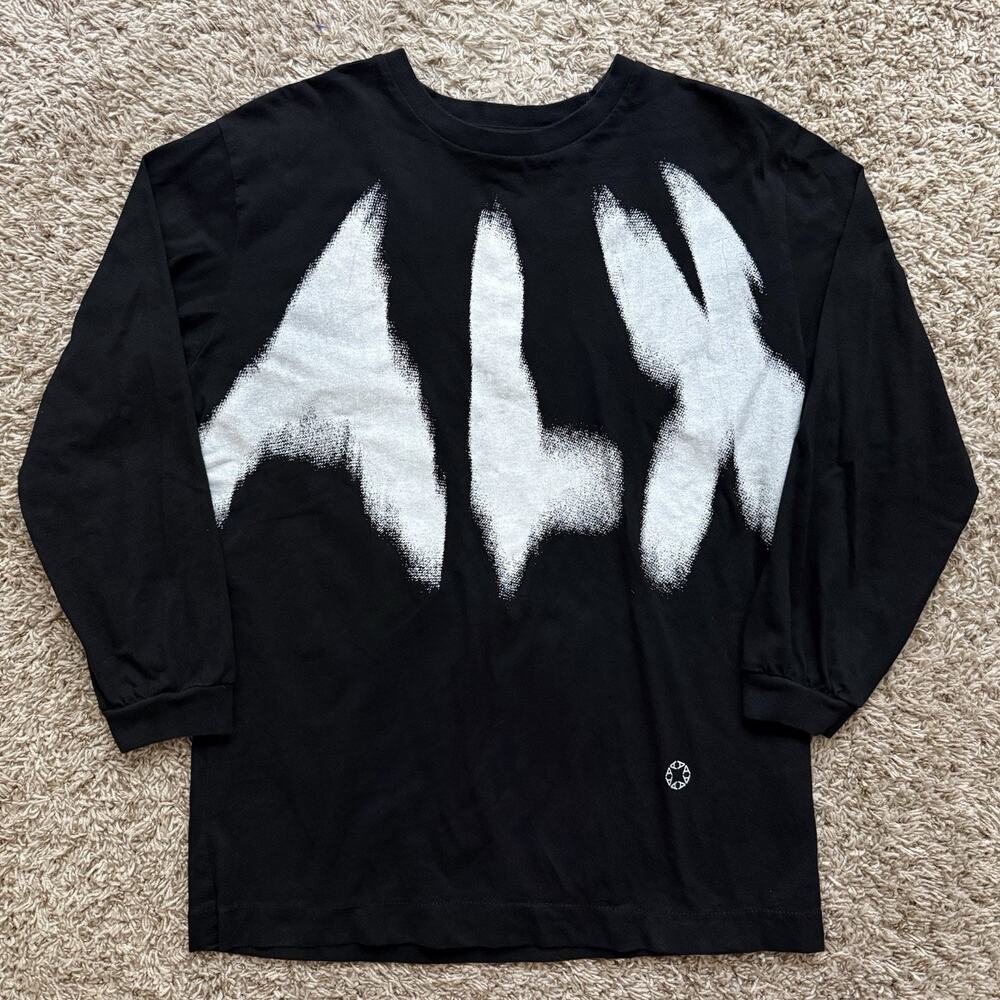 1017 ALYX 9SM Black Longsleeve Graphic Print T-Shirt Men’s Size Medium